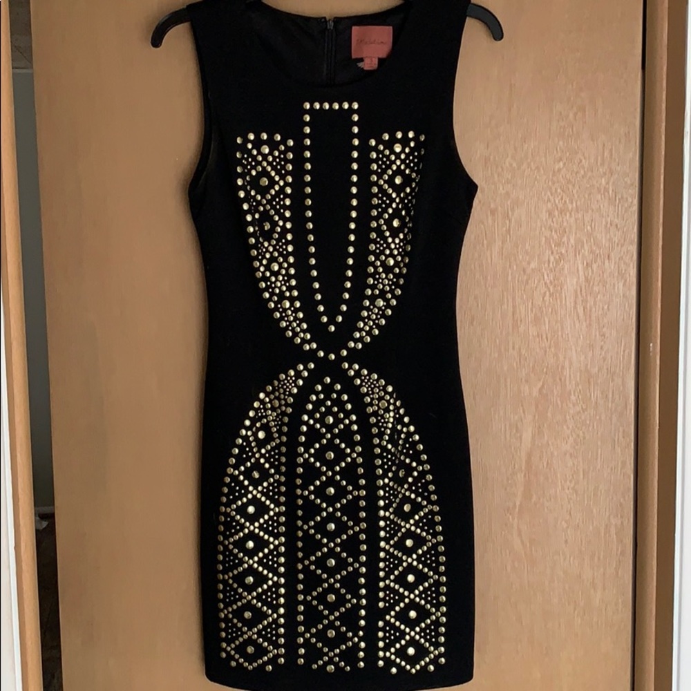 Studded bodycon dress